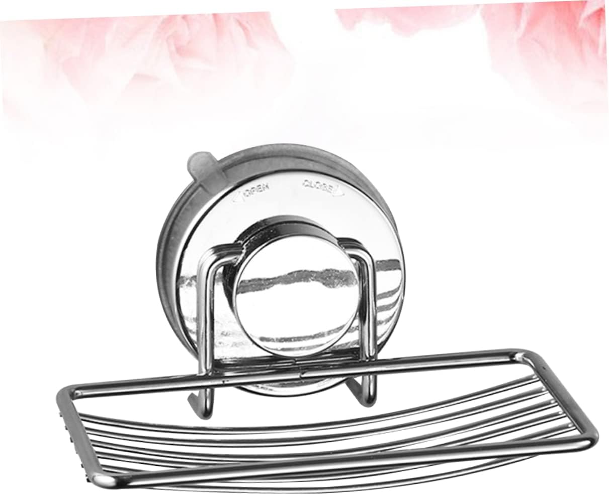 Yardenfun Punch-Free Soap Dish with Suction Cup Holder