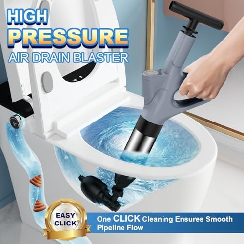 Mieaoll High Pressure Toilet Plunger with Real-Time Pressure Display 1
