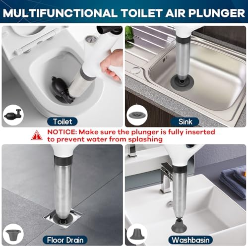 Tanzfrosch High Pressure Toilet Air Plunger Blaster