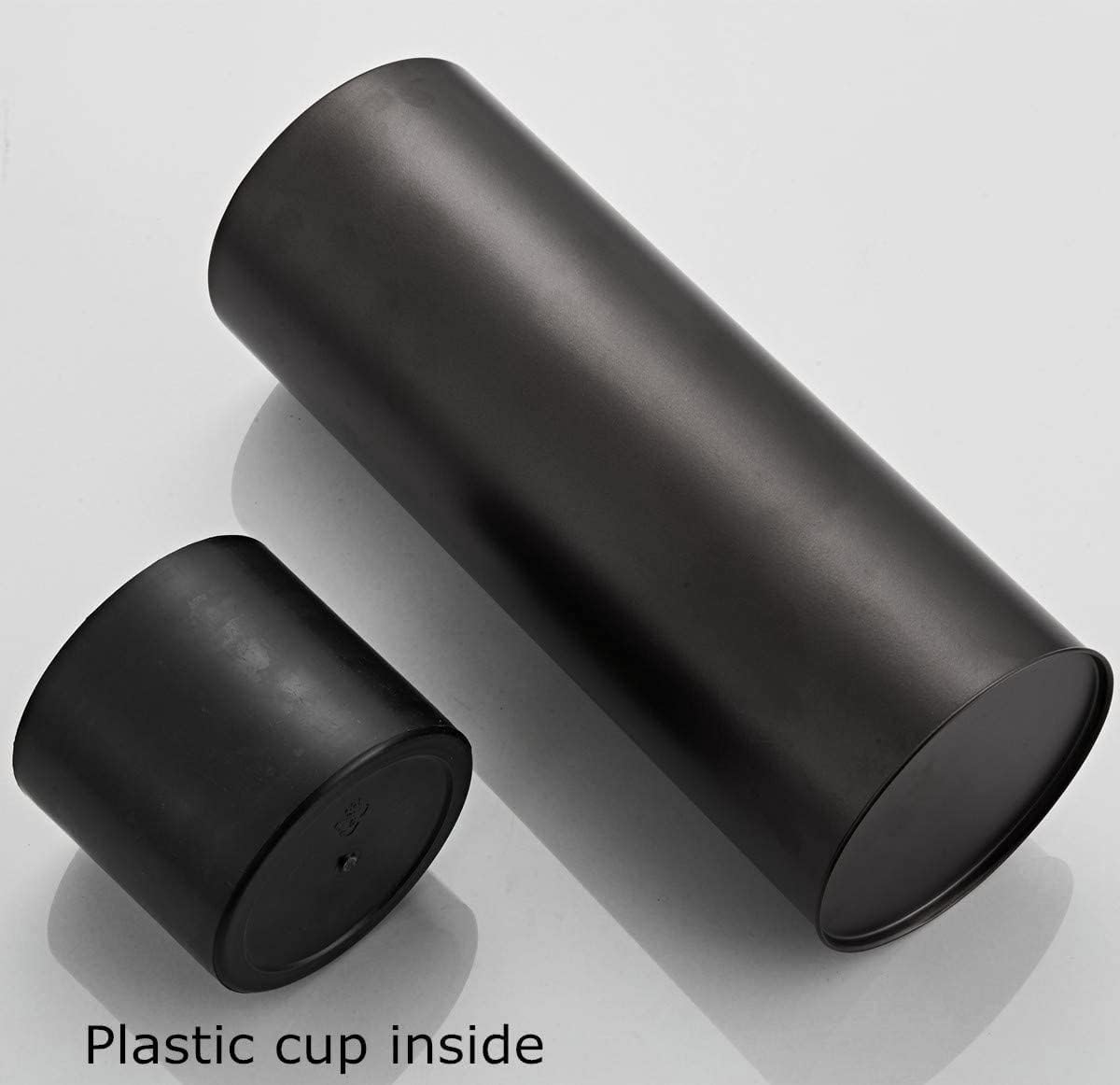 Gecious Black Toilet Plunger with Holder