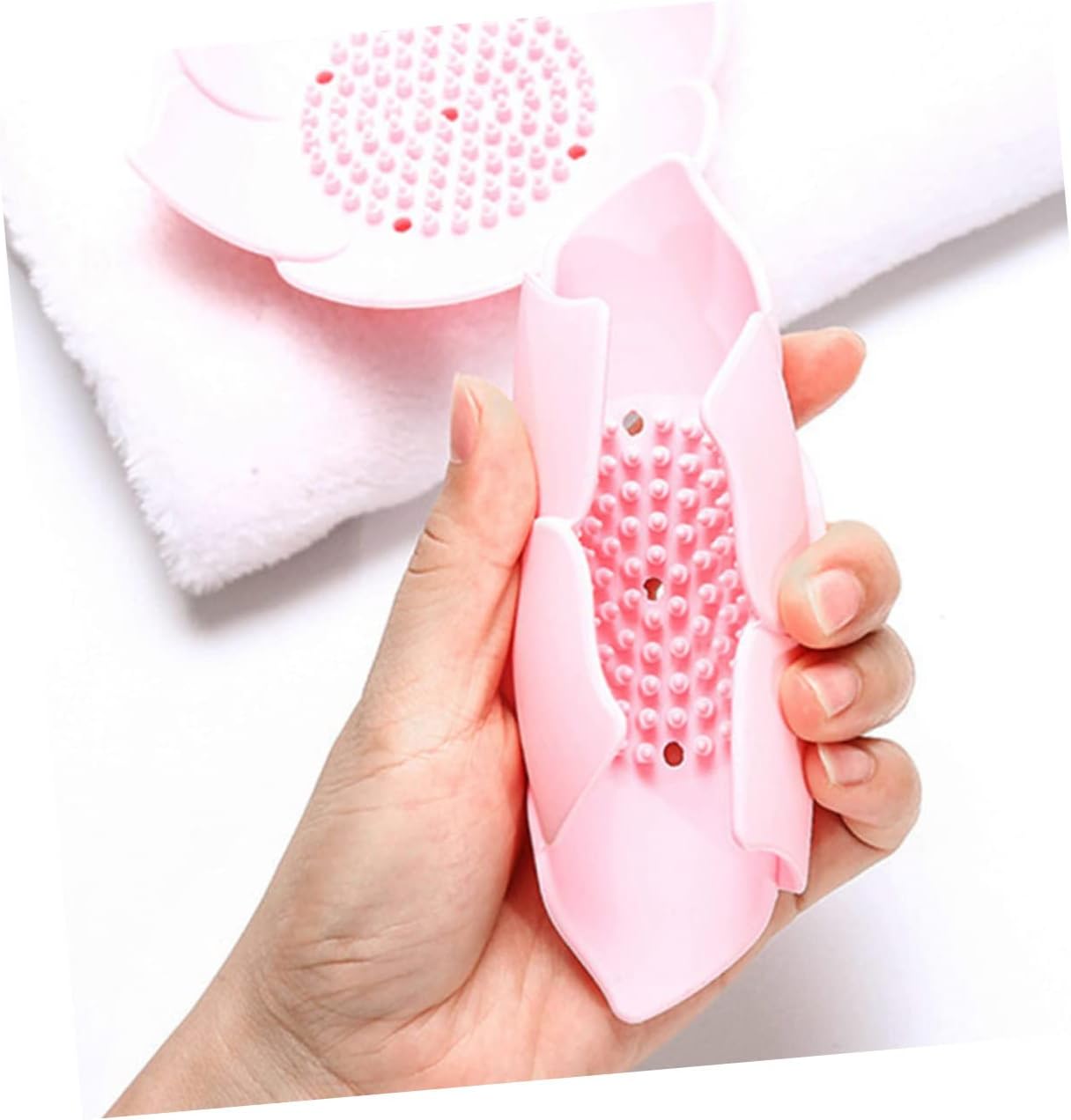 HOOTNEE 2pcs Silicone Soap Dish Draining Trays for Bar Soap