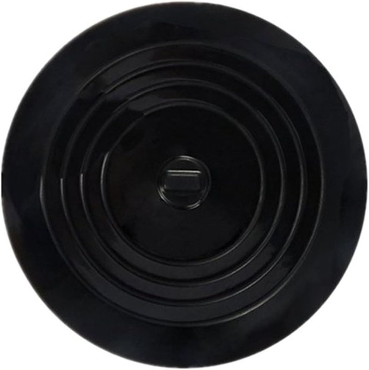 Silicone Tub Stopper with Strong Suction Black One Size