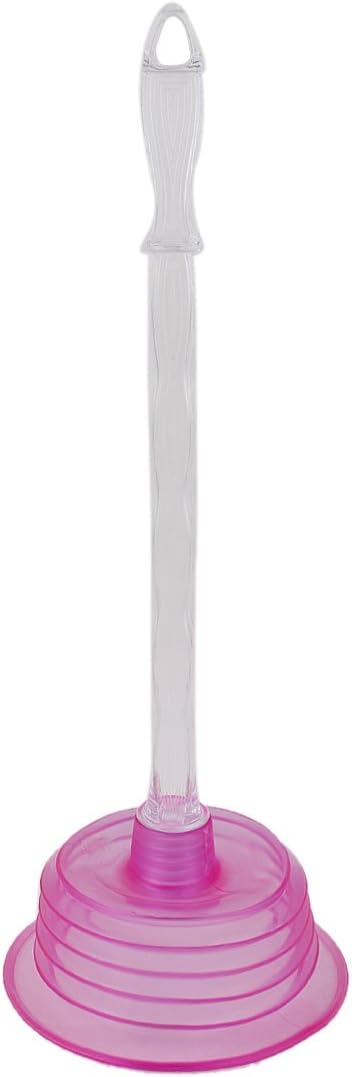 Qtqgoitem Rubber Suction Cup Toilet Plunger 30cm Purple