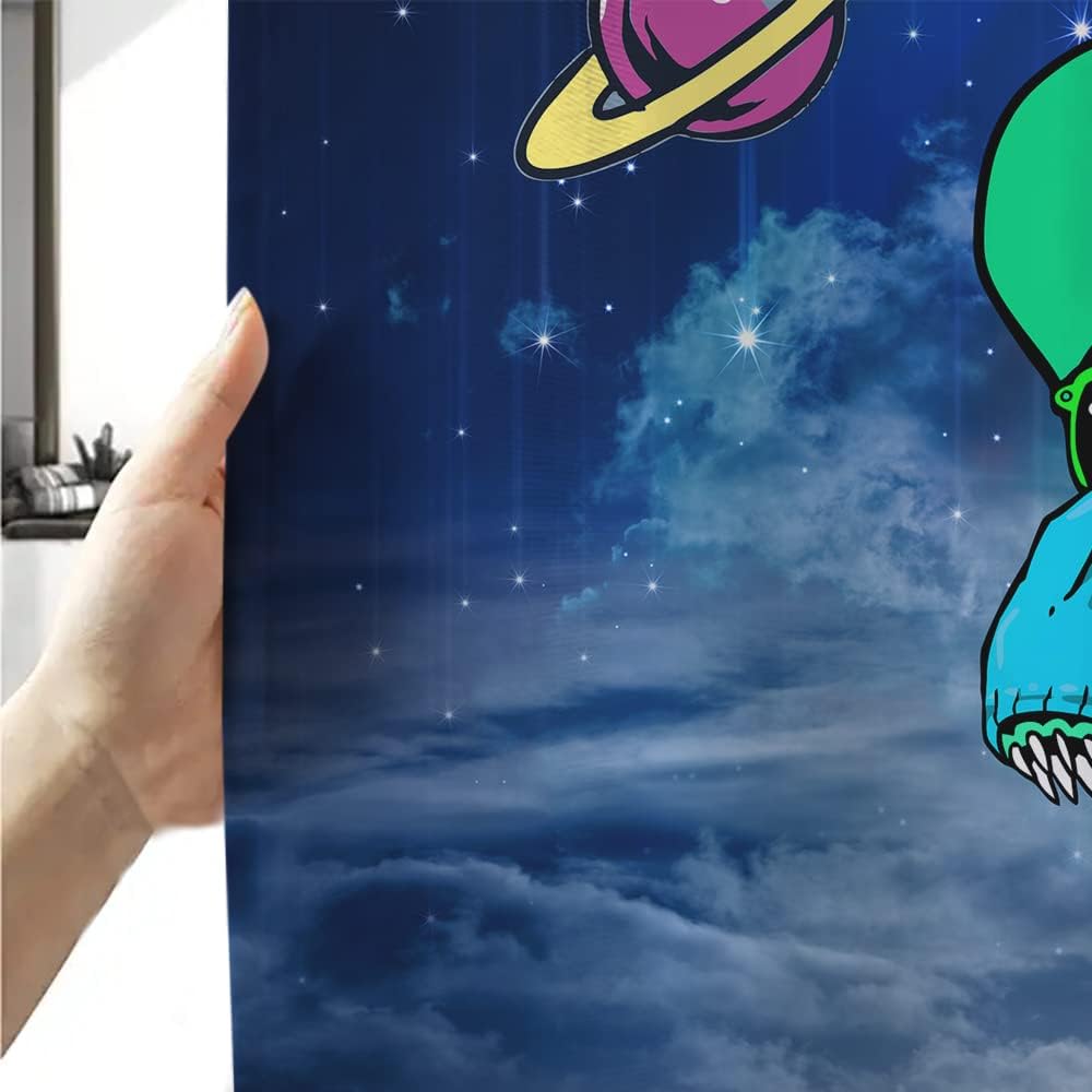 Funny Dinosaur Shower Curtain Set for Kids