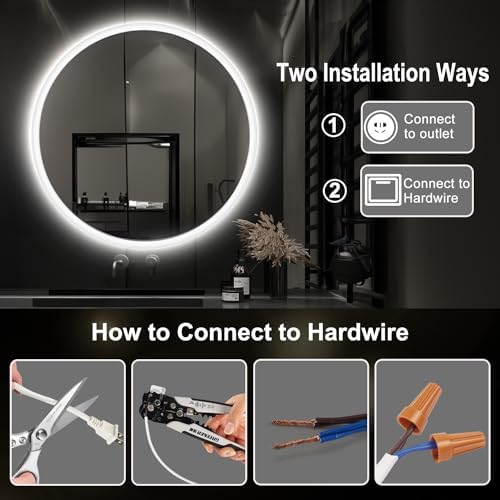 Sbagno 24 Smart Mirror with Bluetooth and Anti-Fog