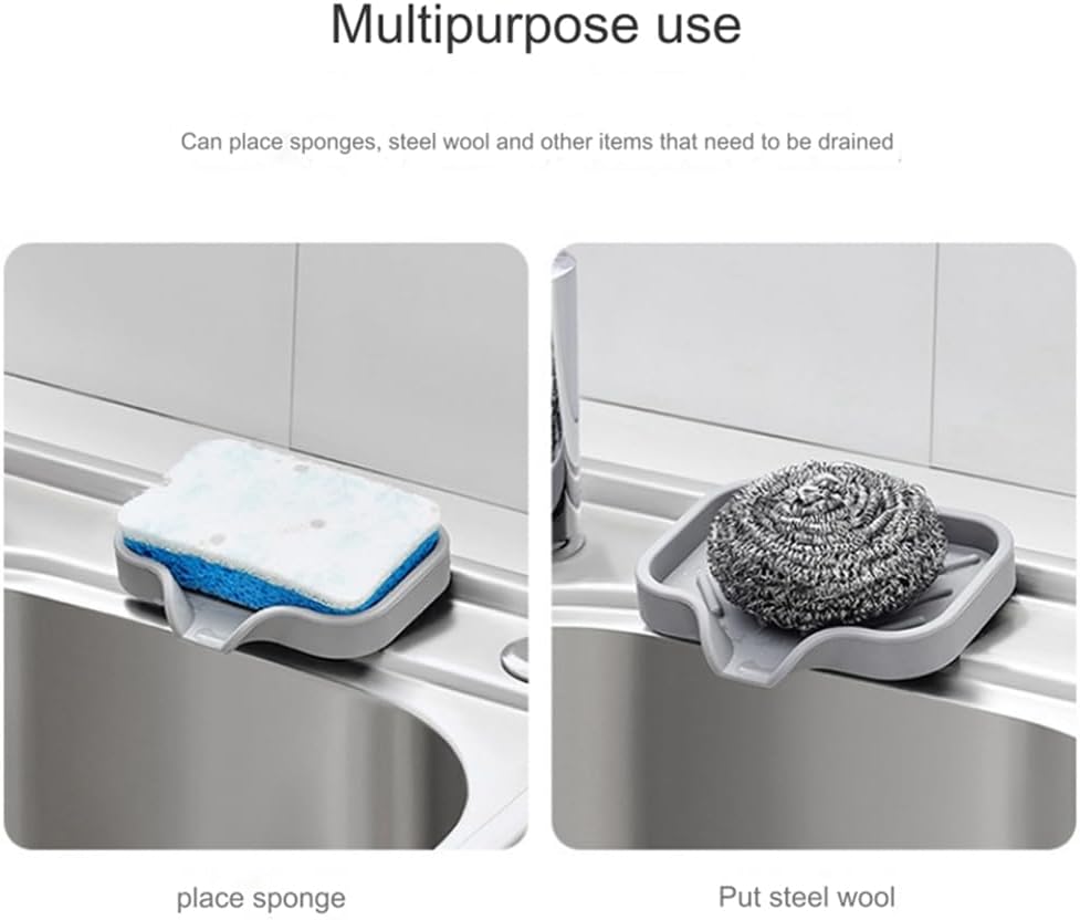 Self Draining Soap Bar Holder S Grey
