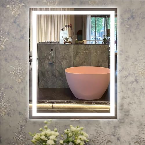 LED Bathroom Mirror with Lights 32x24 Wall-Mounted Vanity Mirror
