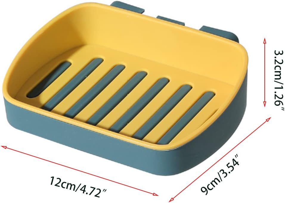 Hokojix Double Drain Suction Cup Soap Dish