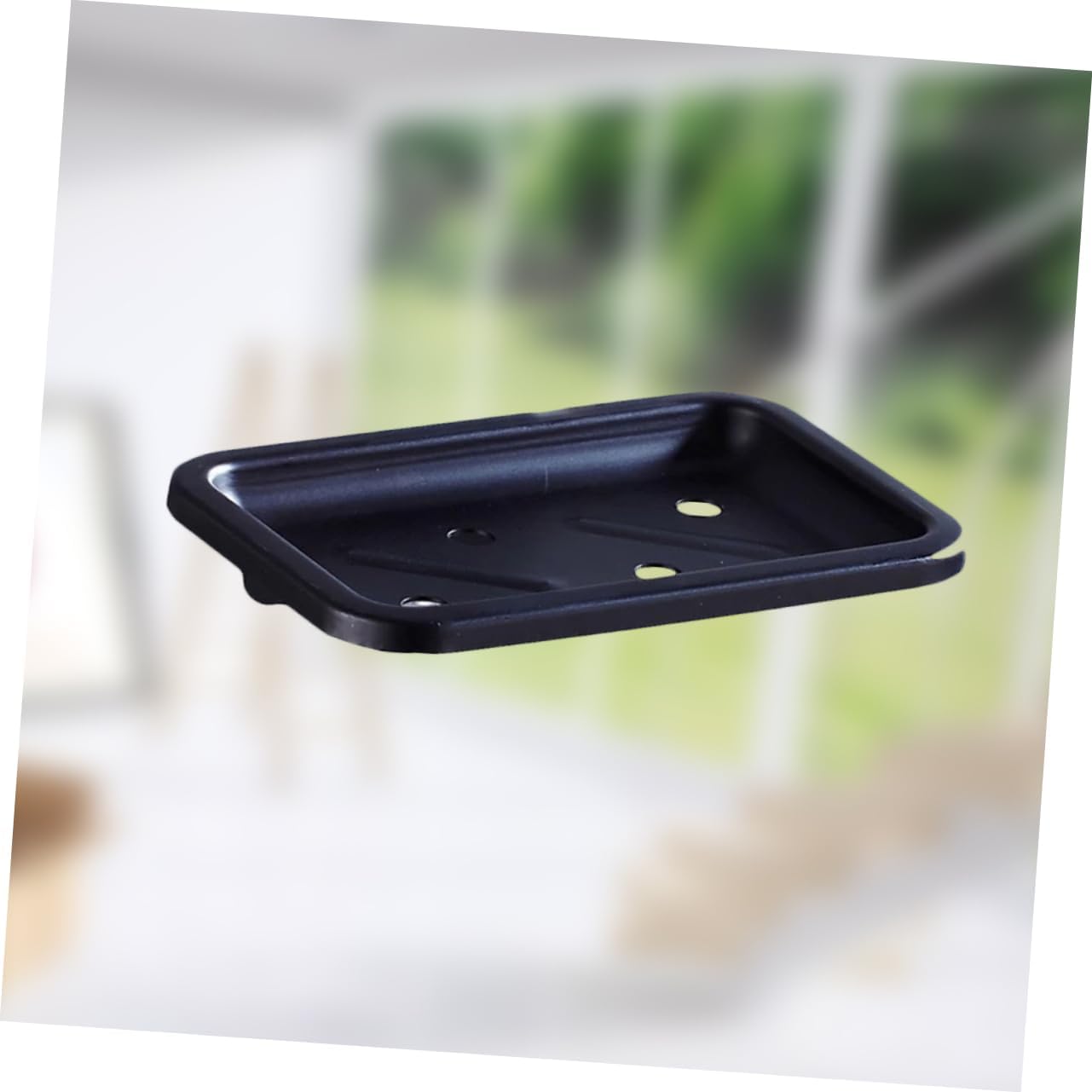 UTHCLO Vintage Black Aluminum Soap Dish Holder