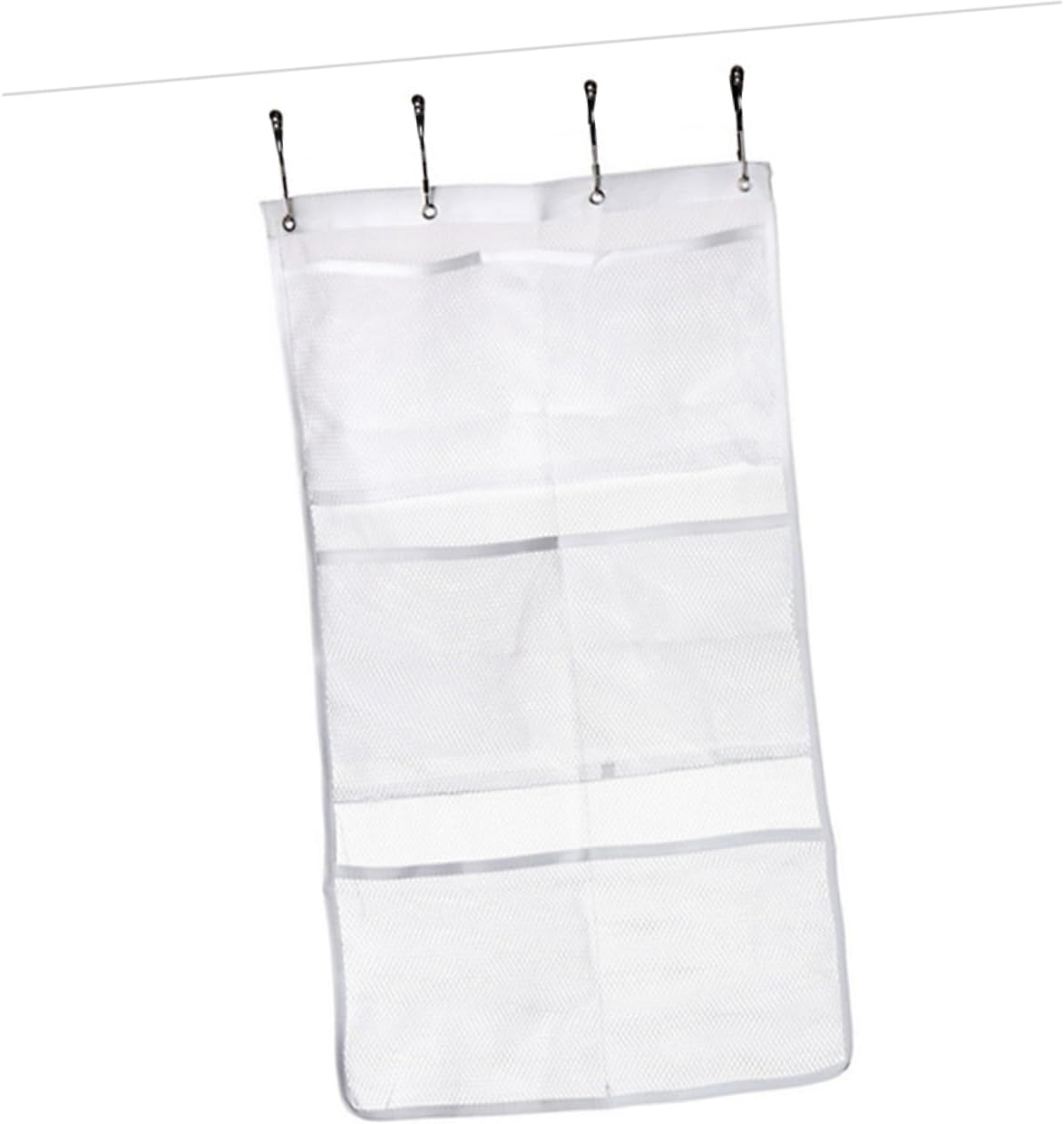 CAXUSD Bathroom Mesh Shower Adhesive Hooks Organizer