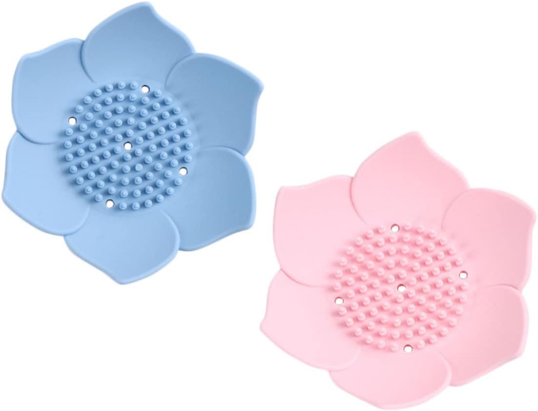 LIFKICH 2pcs Creative Soap Holders with Drainage Design