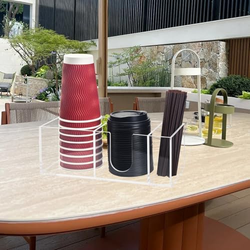 Beitiny 3 Slot Coffee Station Organizer Acrylic Holder
