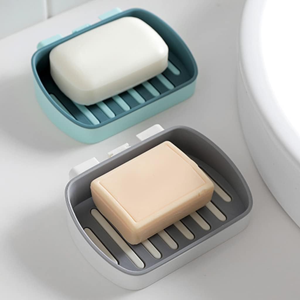 Hokojix Double Drain Suction Cup Soap Dish