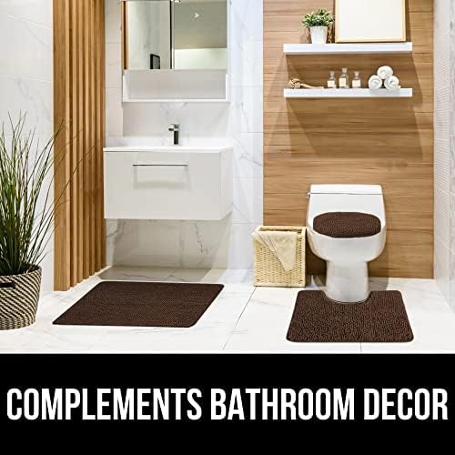 GORILLA GRIP Toilet Lid Cover and Bath Rug 2 Pack