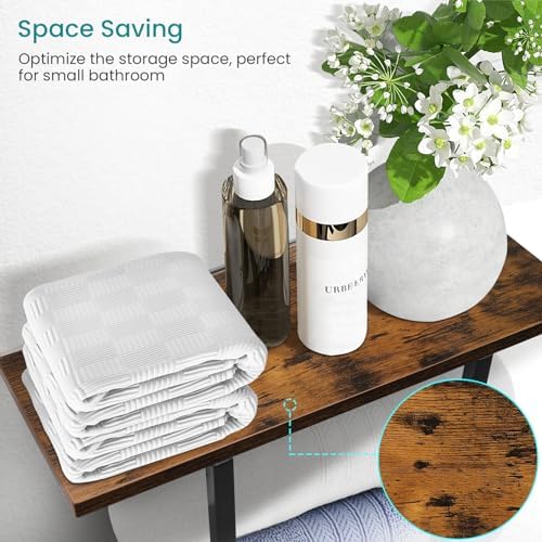 ELITEROO Towel Rack with Shelf and 3 Hooks