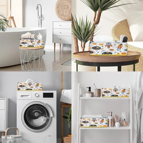 Solar System Toilet Paper Basket with Handles