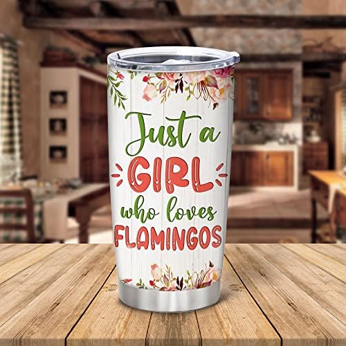 Hyturtle Flamingo Lover Custom Name 20oz Tumbler With Lid