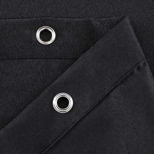 GoodGram Hotel Water Resistant Shower Curtain Liner - Black