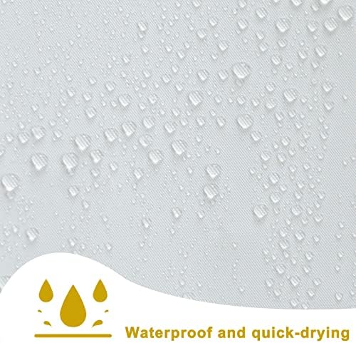 YISURE No Hook Shower Curtain Liner 72x74 Inches