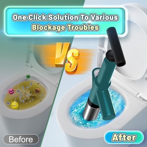 High Pressure Toilet Plunger with Real Time Barometer