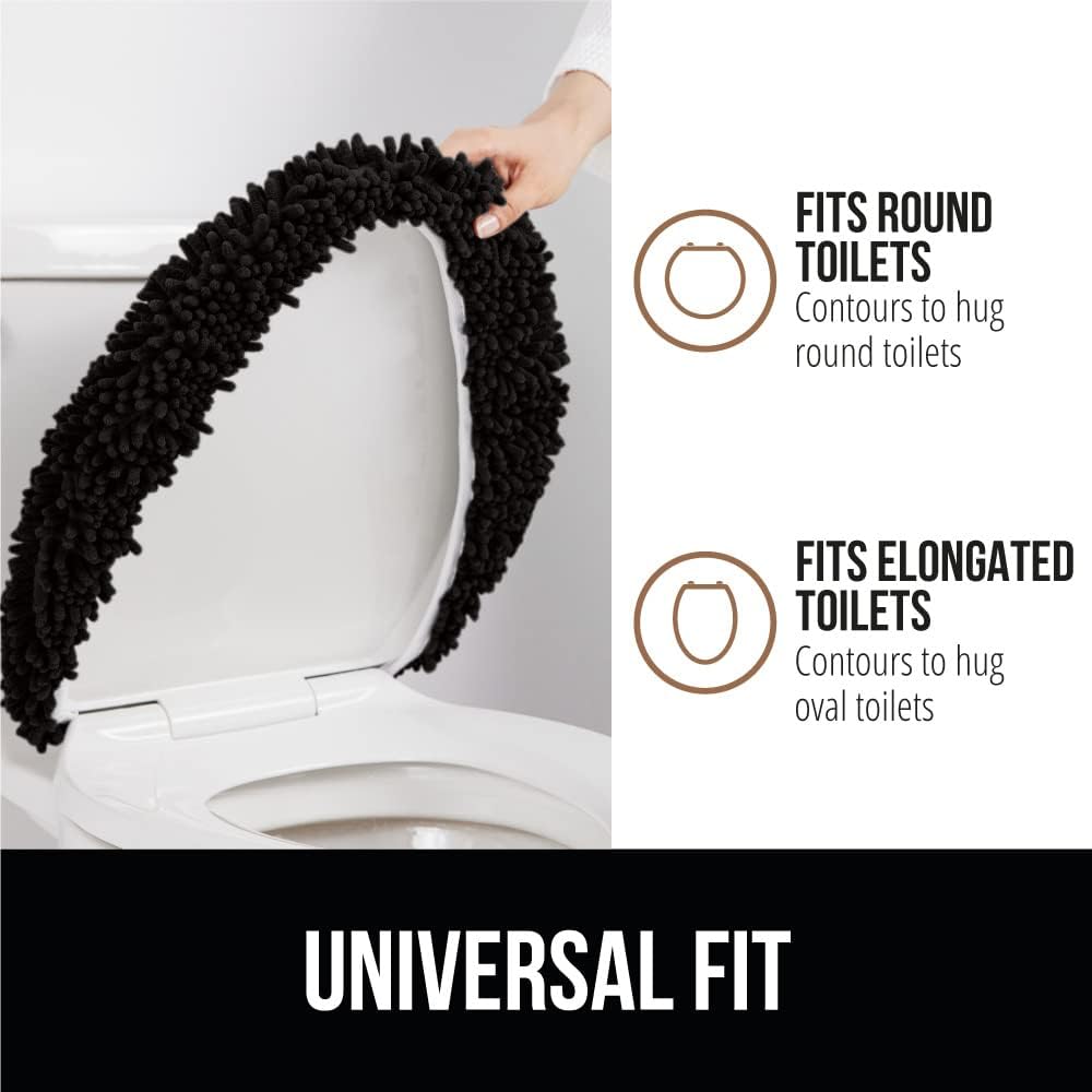 GORILLA GRIP Toilet Lid Cover and Shower Mat Bundle