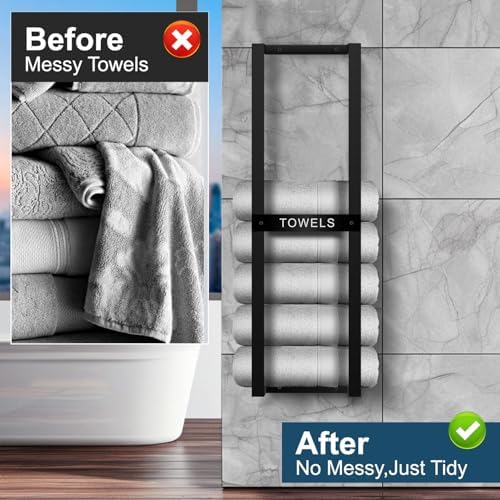 32 Inch Wall Mounted Towel Rack for Small Bathrooms