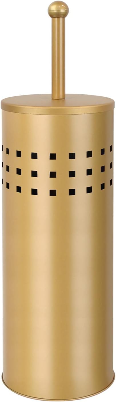 Blue Donuts Toilet Plunger with Holder - Quick Dry Multi Drain Gold