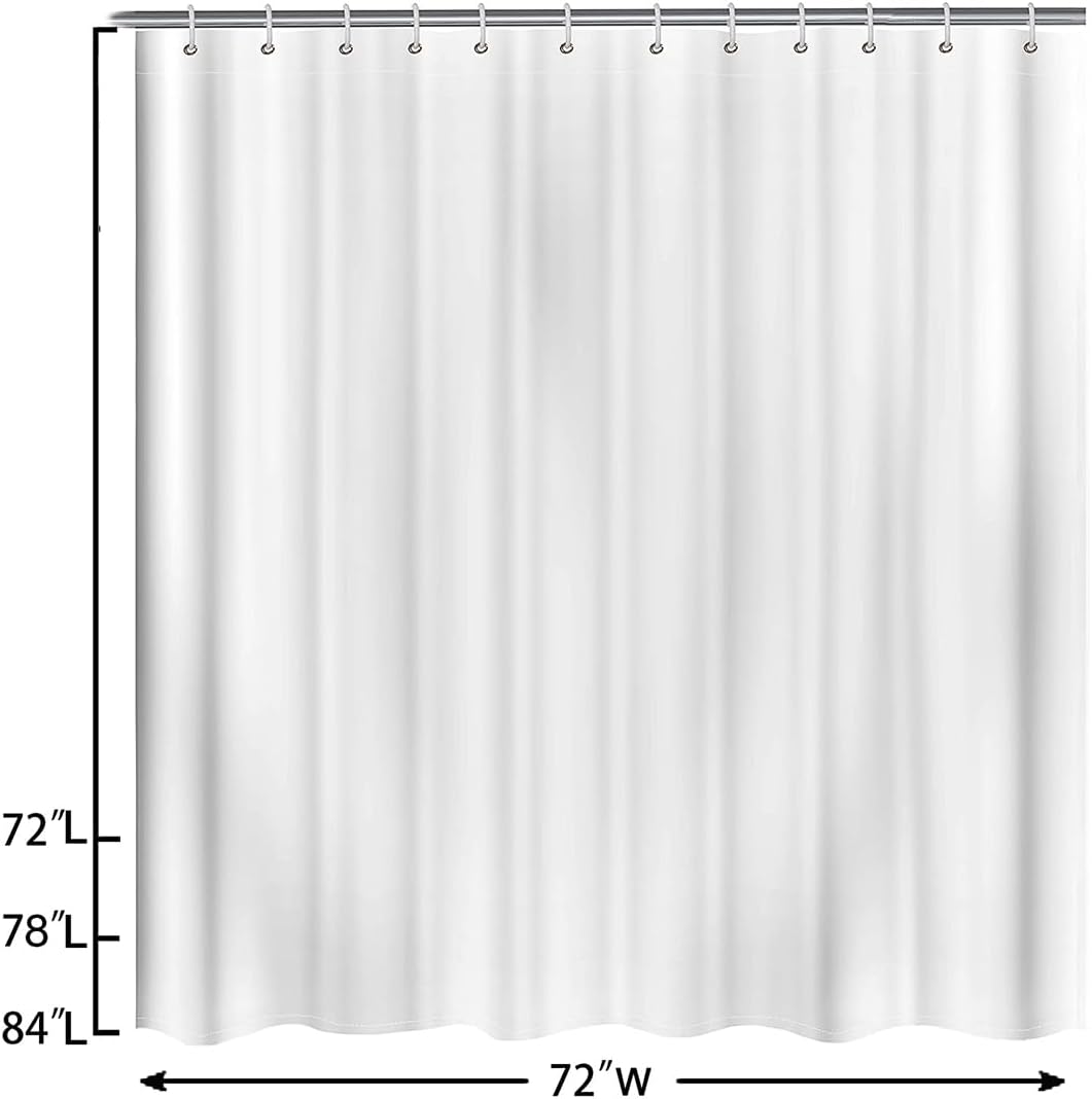 Manfei Tropical Ocean Beach Shower Curtain Set with 12 Hooks 72x72