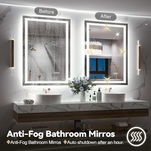 Brightify LED Bathroom Mirror 28x36 Dual Lighting