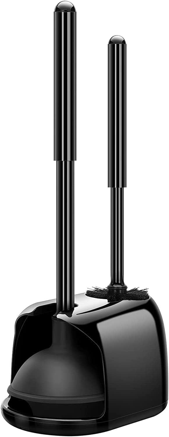 SetSail Toilet Brush and Plunger Set - Black