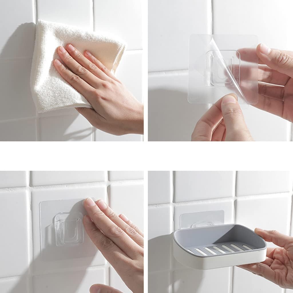 Hokojix Double Drain Suction Cup Soap Dish