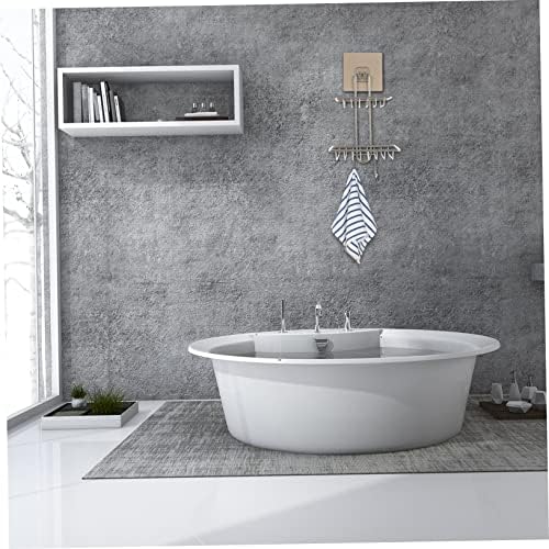 Alipis Double-Deck Soap Rack with Hooks and Sponge Holder