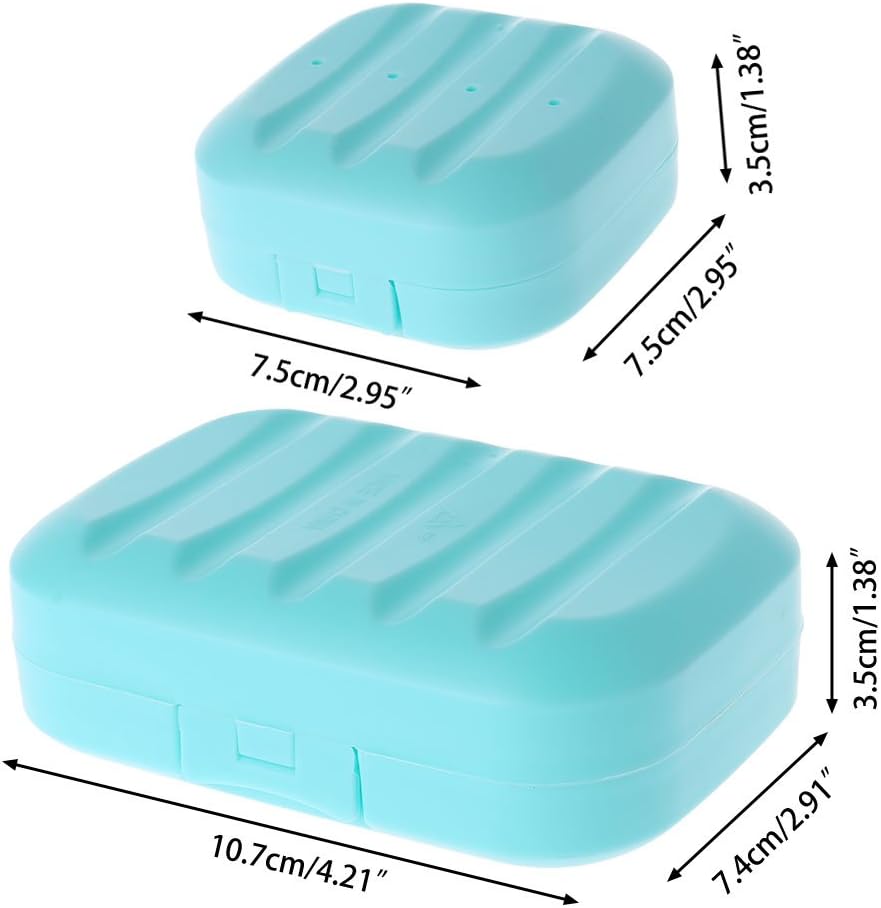 Ralondbey Mini Soap Box Travel Holder with Lock