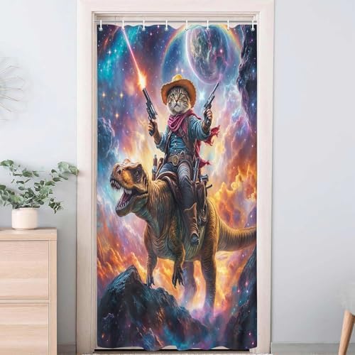 Cute Kids Unicorn Dinosaur Shower Curtain Set