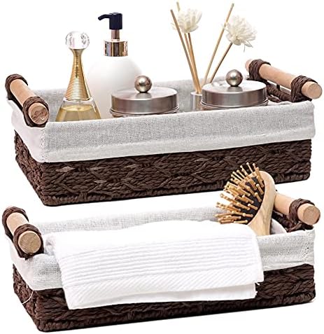 Nvzi Round Paper Rope Storage Basket Brown 118x78x39in