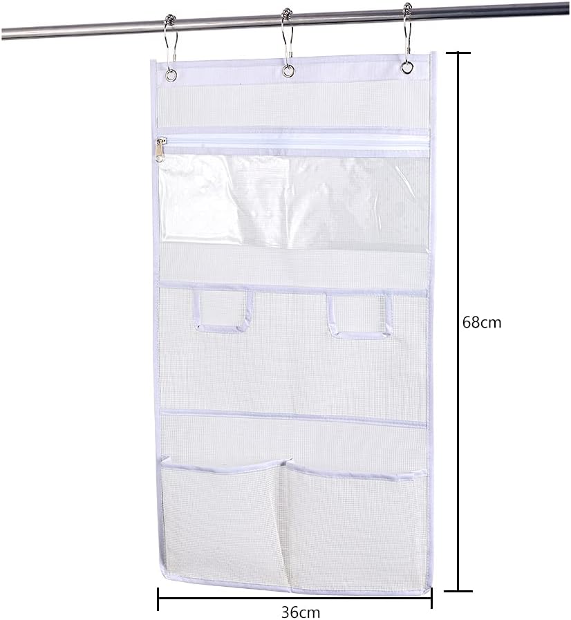 Dearjana Mesh Shower Caddy with Touch-Sensitive Pocket