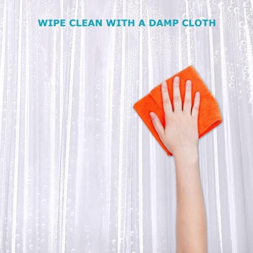 White 10G Heavy Duty Vinyl Shower Curtain Liner 36x72 Inches
