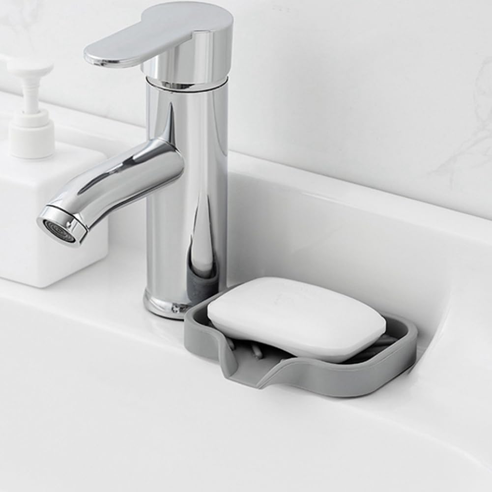 Self Draining Soap Bar Holder S Grey