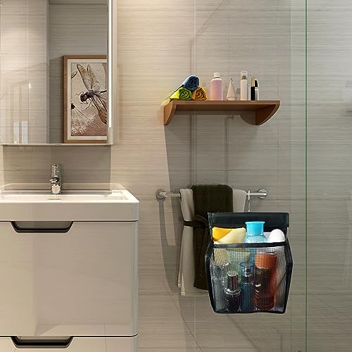 ABCISI Mesh Shower Bag with Hook Attachment Pack of 2