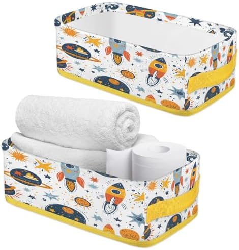 Solar System Toilet Paper Basket with Handles