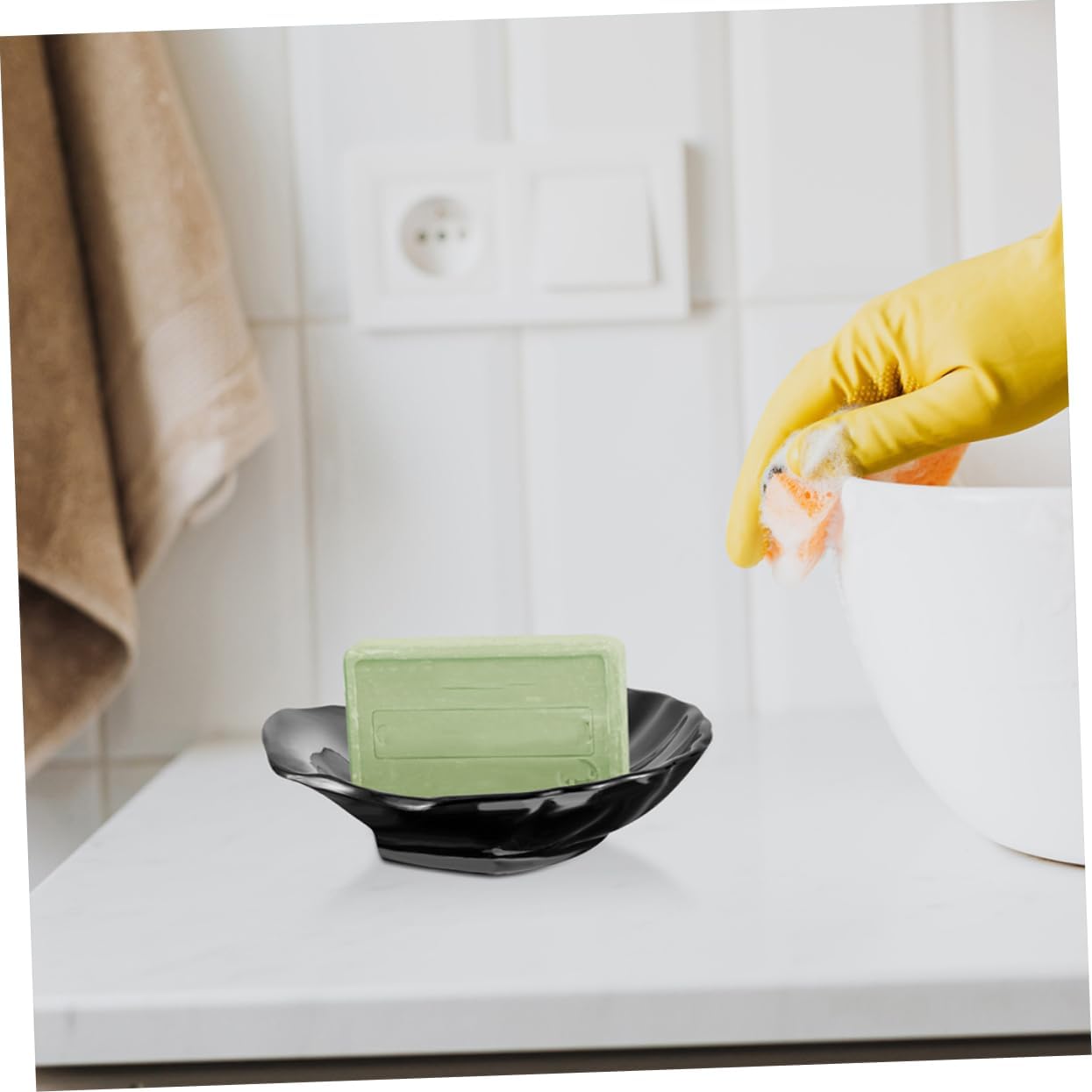 Cute Shell Soap Dish 2pcs Non-Slip Bathroom Holder