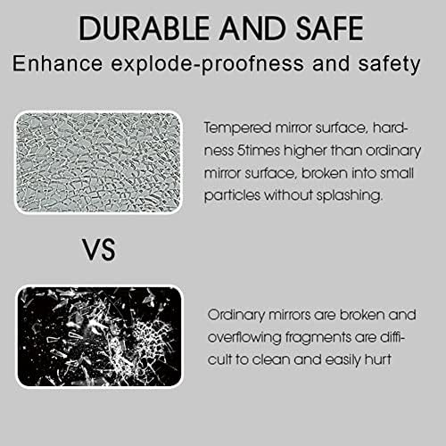 OKPAL 24x36 Inch Black Metal Wall Mirror