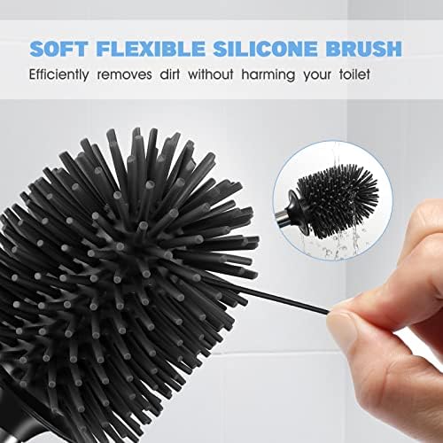 HAMITOR 2 in 1 Toilet Plunger and Brush Set
