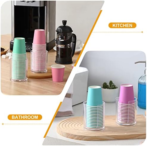 AOZITA 2 Pack Bathroom Cup Dispenser with Notch Design