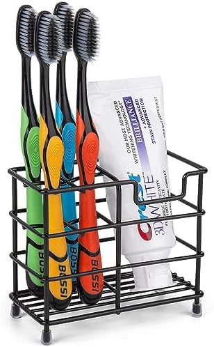 Wbbog Stainless Steel Toothbrush and Toothpaste Holder
