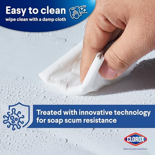 Clorox Premium White Shower Curtain Liner 70x72