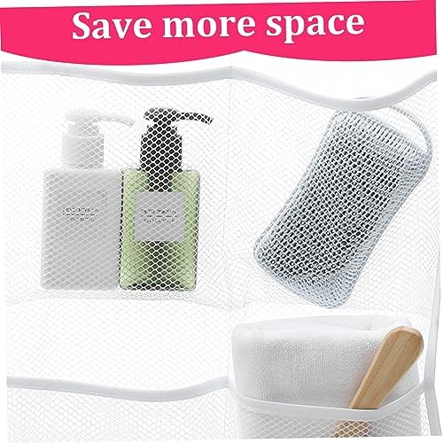 KOMBIUDA 2pcs Shower Mesh Organizer with Pockets