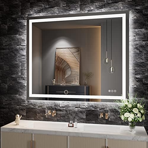 Amorho 44x36 LED Vanity Mirror with Front Backlight