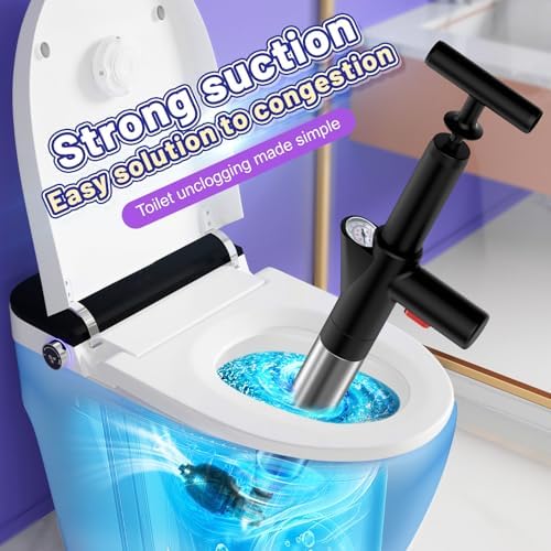High Pressure Toilet Plunger with Visual Barometer