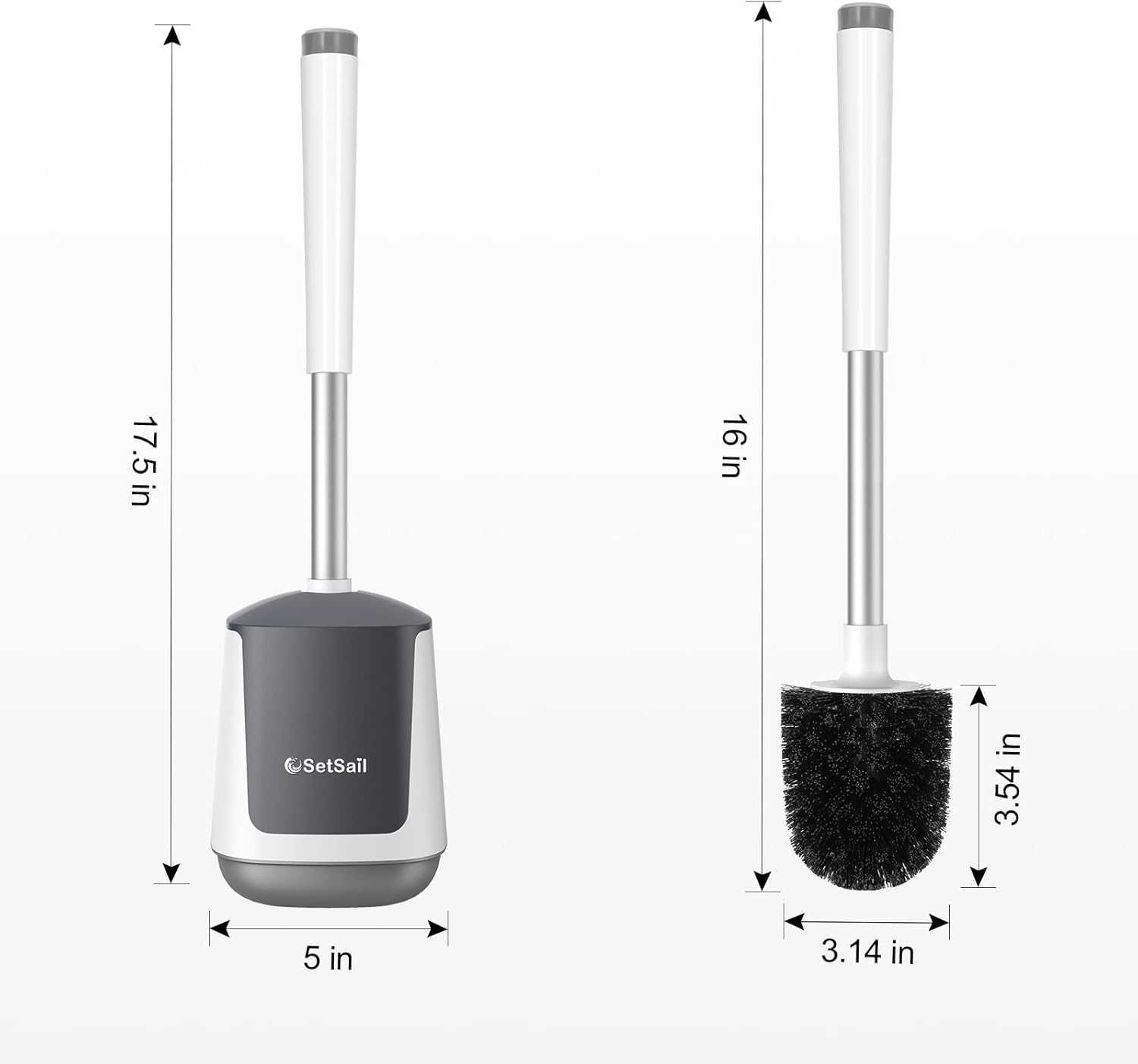SetSail Automatic Toilet Brush with Holder